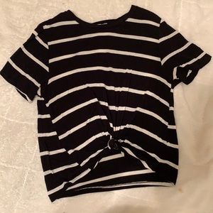 back and white tee from charlotte russe!